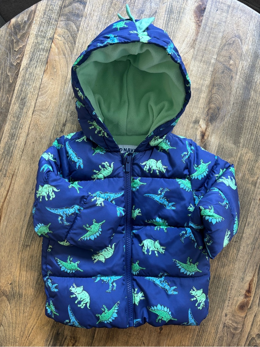 Toddler Boys Dinosaur Puffer Jacket